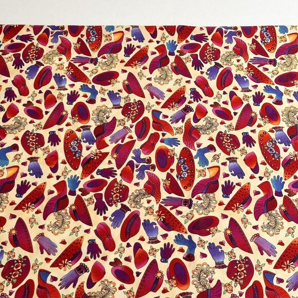 Red Hat Society Fabric Friends Forever Smith & Milligan Remnant 30.5" x 42" - Picture 1 of 3